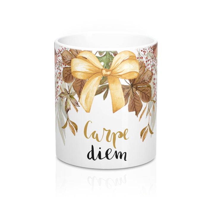 Carpe Diem Autumn Bouquet Coffee Mug 11oz