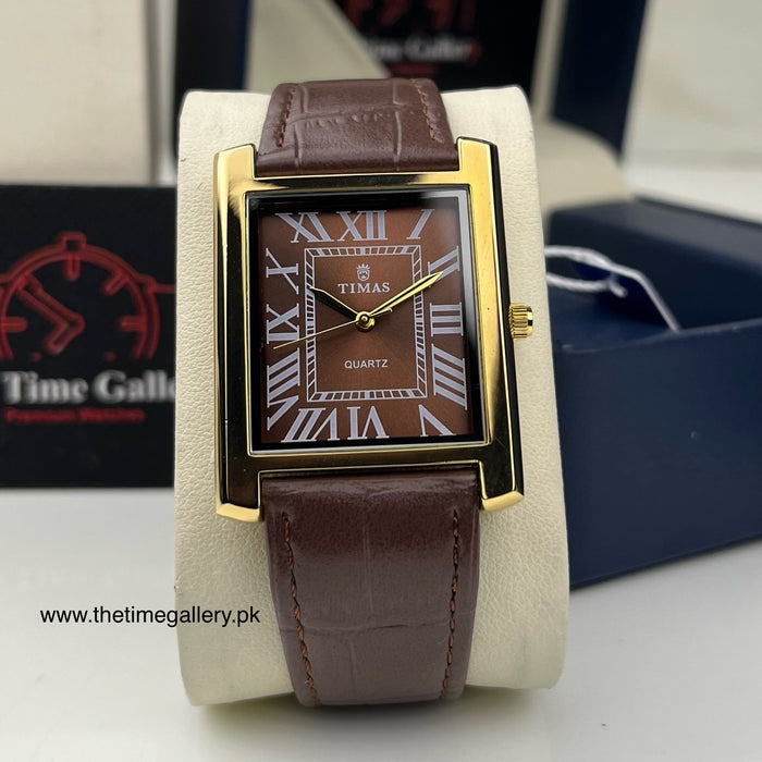 Casual Leather Strap Watch TS-7142
