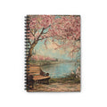 Cherry Blossom Riverside Spiral Notebook – 6" x 8" Ruled Journal