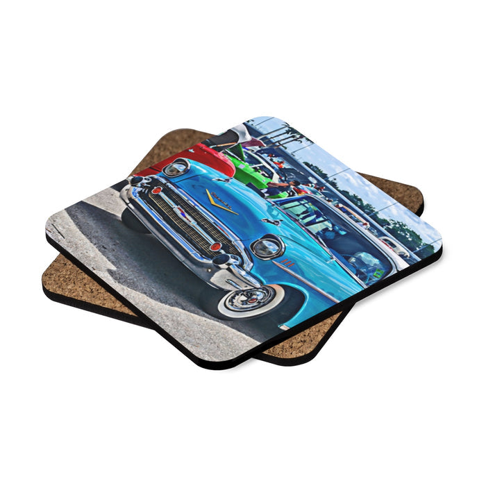 Tri-Five Hot Rod Beverage Drink Coasters