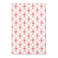Christmas Red Bow Area Rugs Holiday Decor 3 Sizes Durable