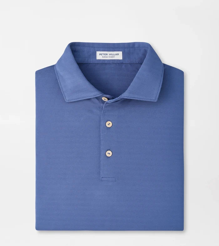 Clark Performance Jersey Polo - Sean Self Collar Bali Blue