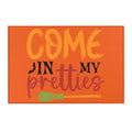 Witch’s Whimsy Welcome: Come In My Pretties – A Witch's Broomstick Enchanted Halloween Area Rug!