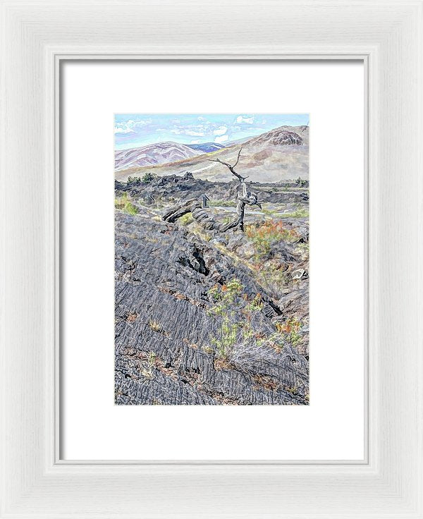 Craters Of The Moon - Framed Print