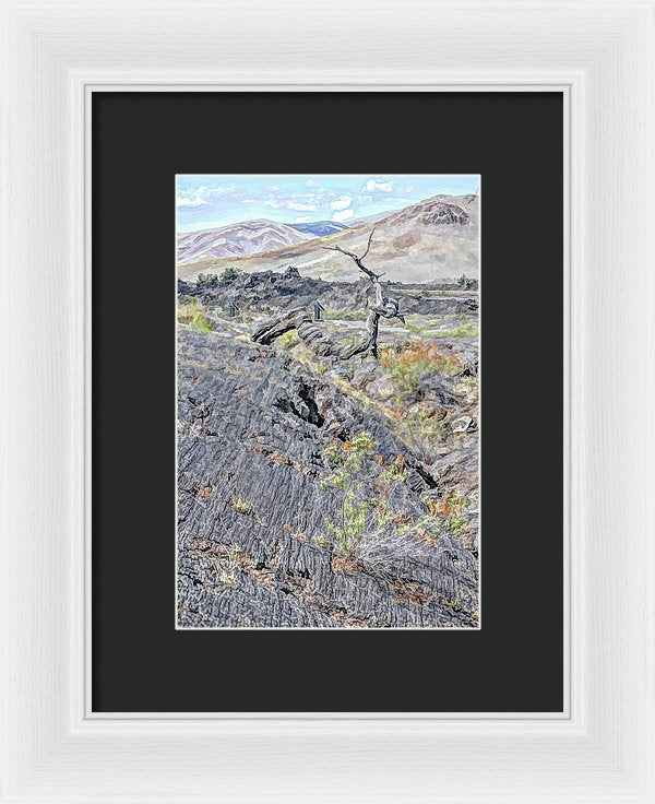 Craters Of The Moon - Framed Print