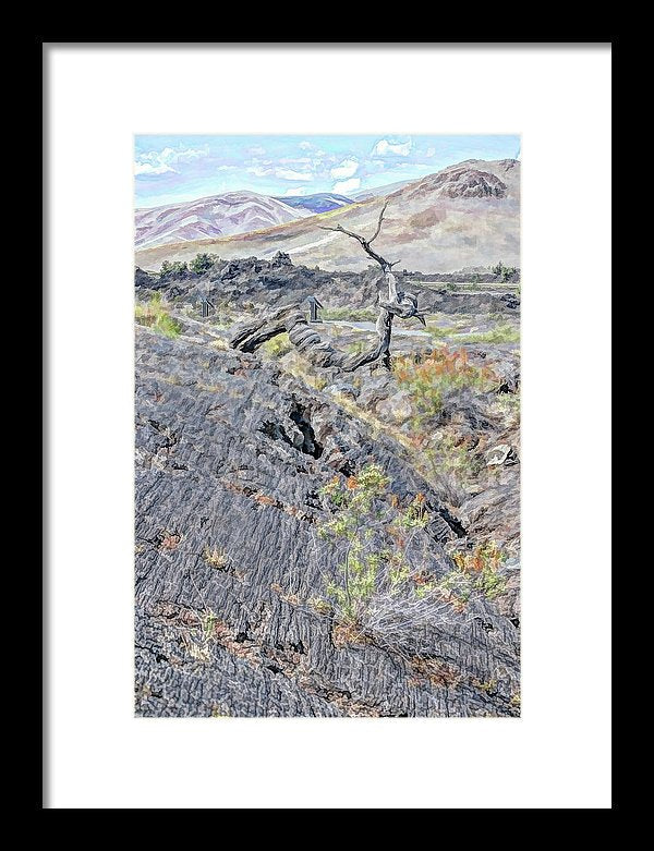 Craters Of The Moon - Framed Print