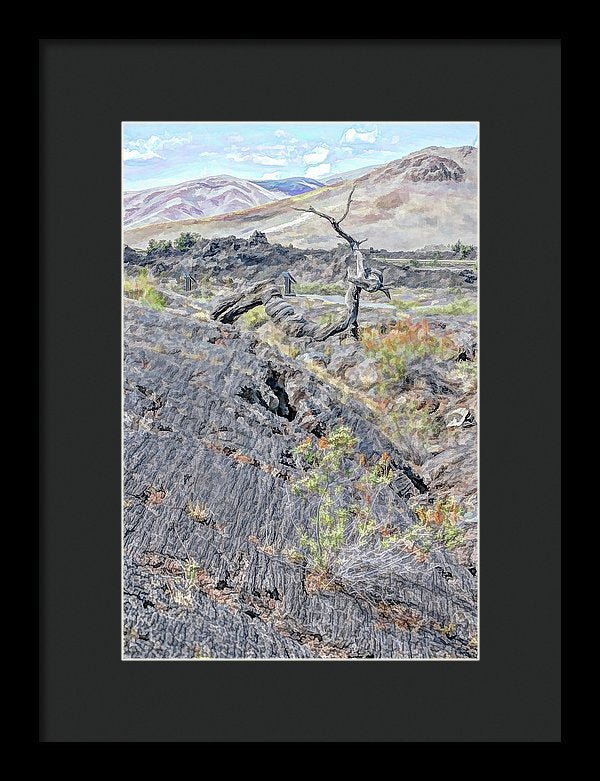 Craters Of The Moon - Framed Print