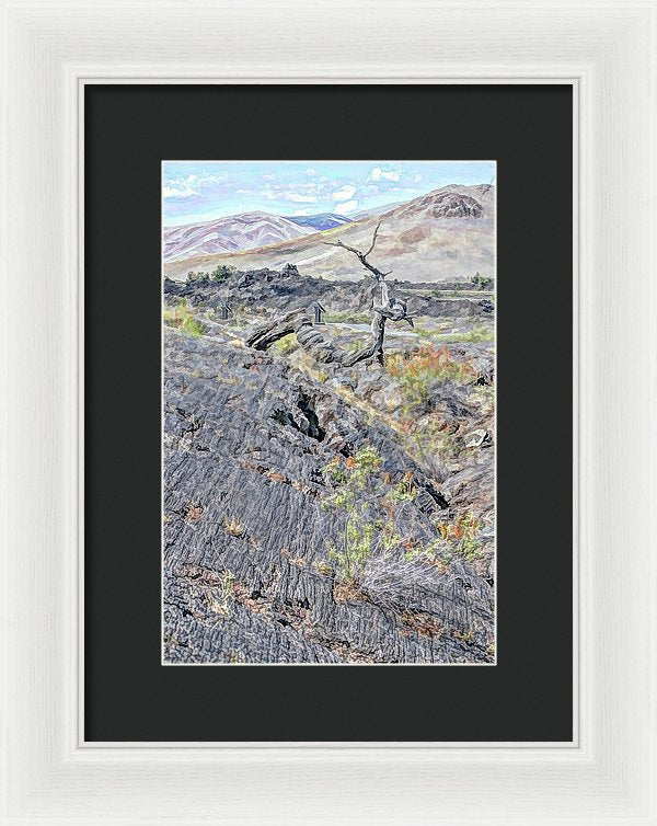 Craters Of The Moon - Framed Print