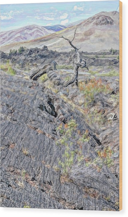 Craters Of The Moon - Wood Print