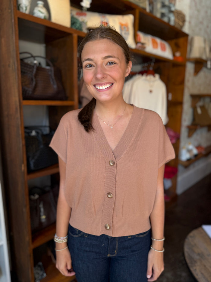 Cropped Cardigan Top