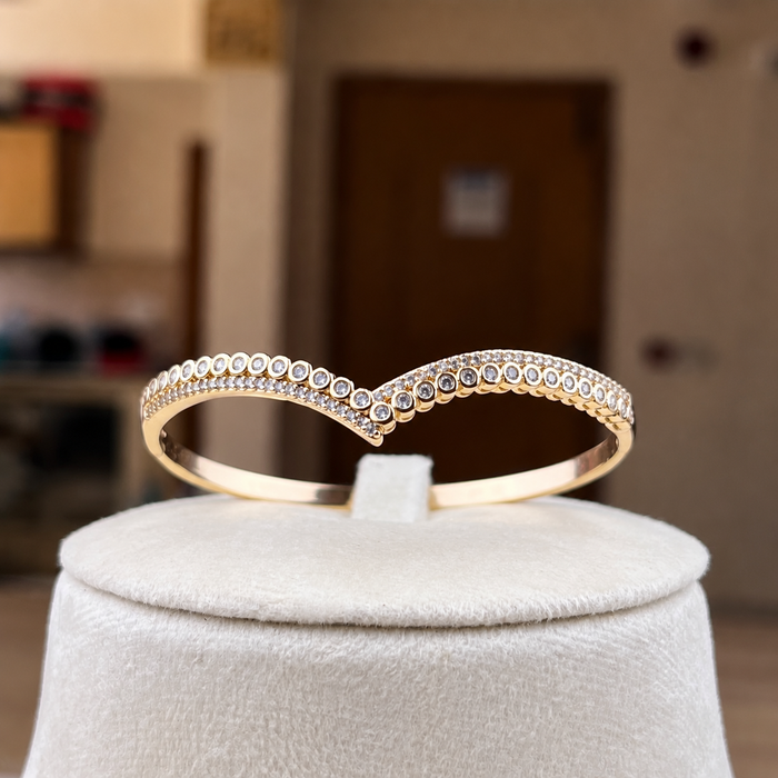 Crown Crystal Bangle