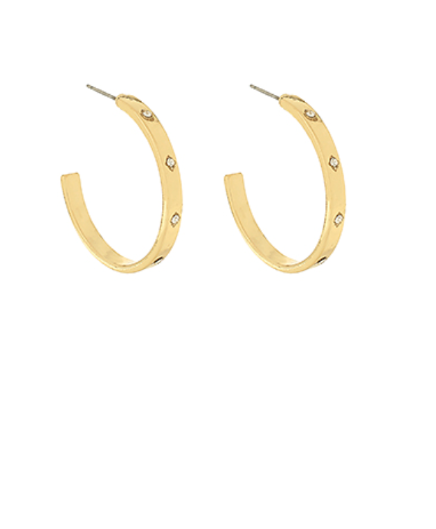 Crystal Station Metal Hoops