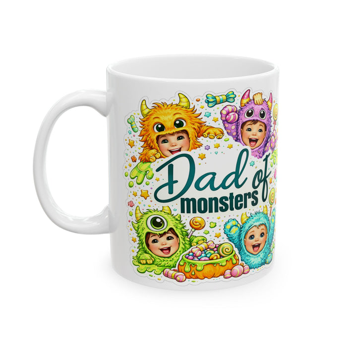 Dad of Monsters Mug  Funny Dad Gift from Kids  Father’s Day Coffee Cup