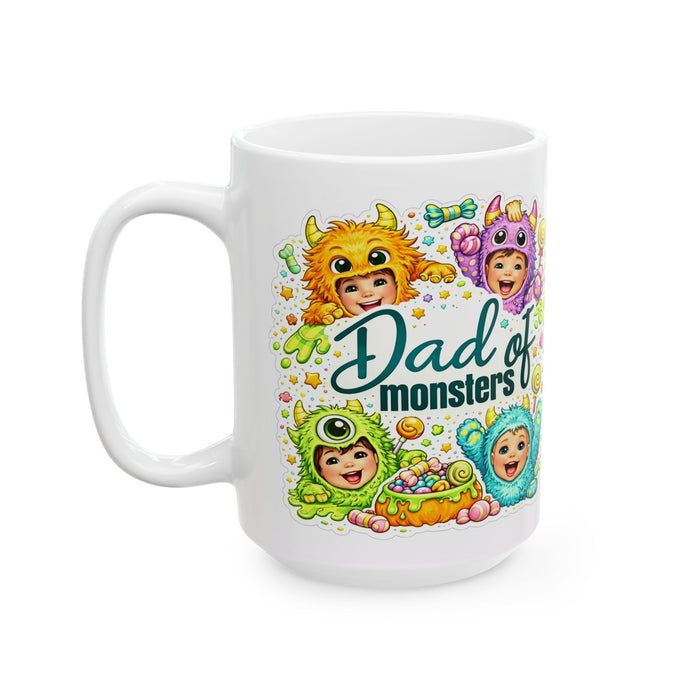 Dad of Monsters Mug  Funny Dad Gift from Kids  Father’s Day Coffee Cup