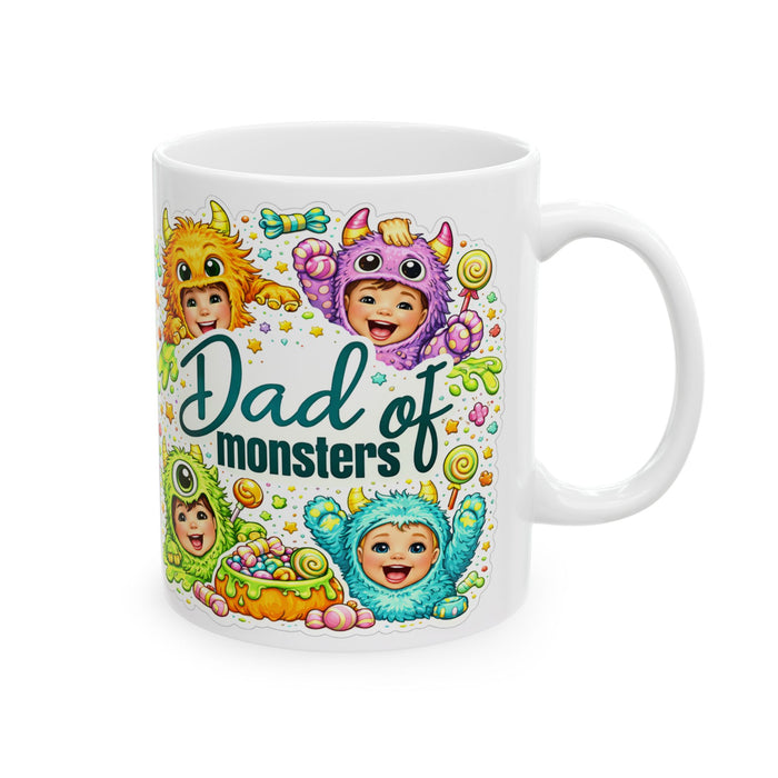 Dad of Monsters Mug  Funny Dad Gift from Kids  Father’s Day Coffee Cup