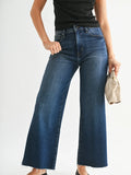 Dark Denim Scissor Cut Wide Leg Pant