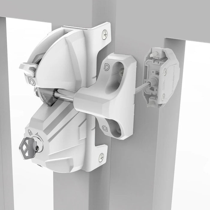 D&D Lokk Latch Deluxe S3 - Key Different - White
