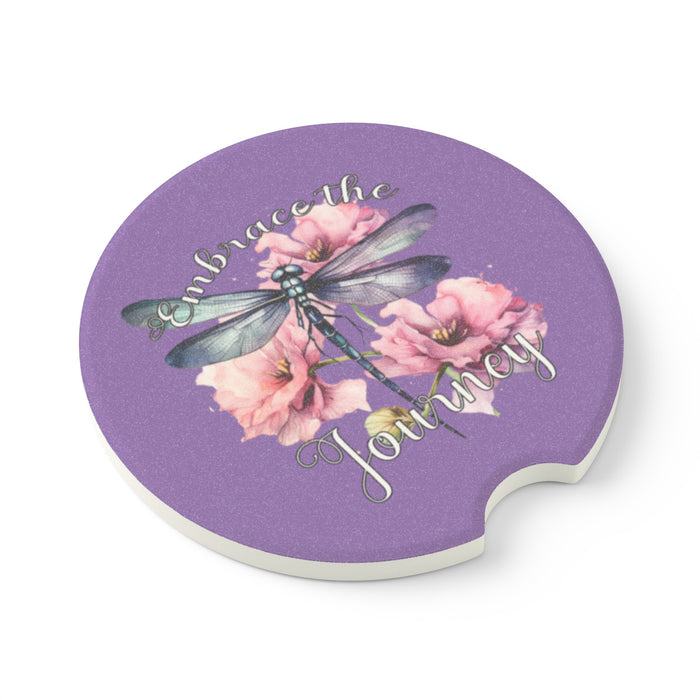 Dragonfly Embrace the Journey Soapstone Car Coasters&nbsp;