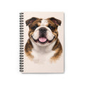English Bulldog Spiral Notebook – Dog Lover Ruled Journal