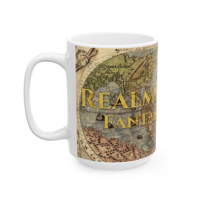 Fantasy Author Coffee Mug 15 oz Realm Creator Writer Gift Cup