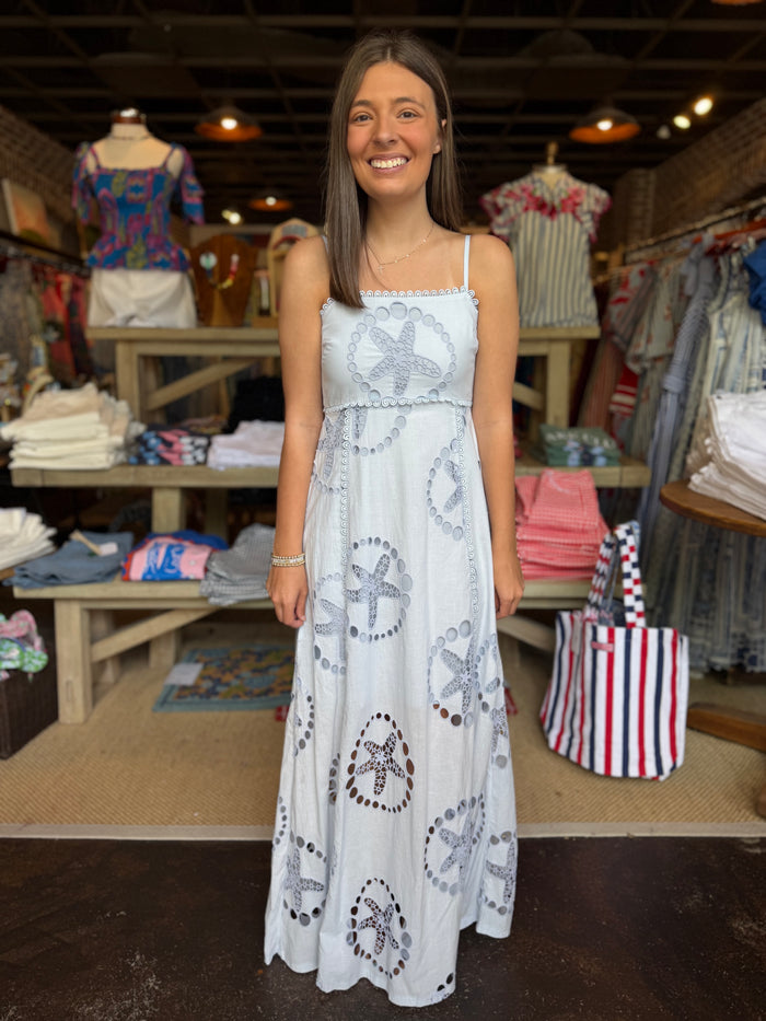 FINAL SALE - Embroidery Maxi Dress