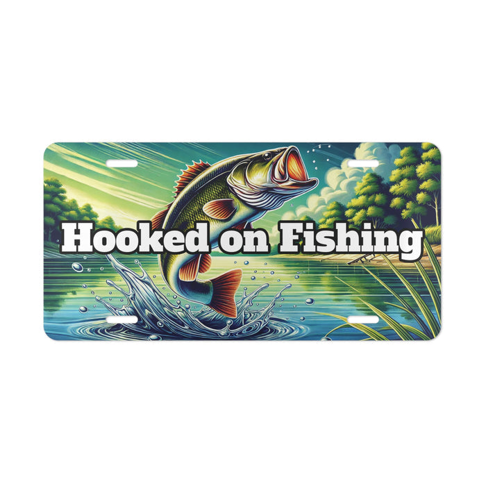 Fishing Custom Front License Plates for Cars and Trucks  Hooked on Fishing