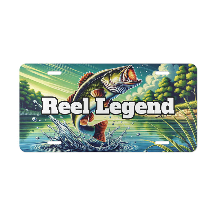 Fishing Custom Front License Plates for Cars and Trucks  Reel legend