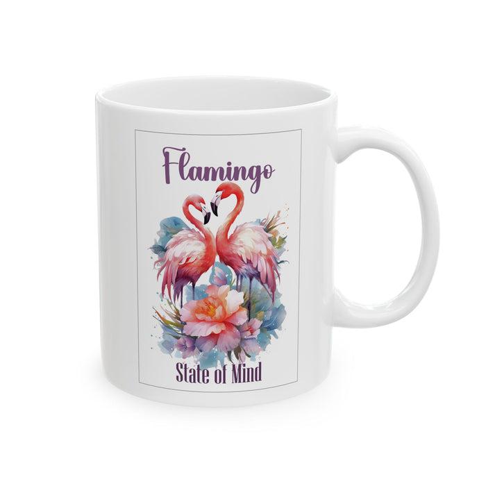 Flamingo Coffee Mug Flamingo State of Mind Tropical Beach Gift Pink Flamingo Cup