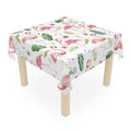 Flamingo Tropical Leaves Beach House Tablecloth Home Décor