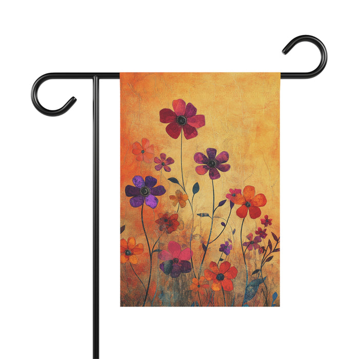 Floral Garden Flag Double Sided Outdoor Yard Decor Flowers House Banner