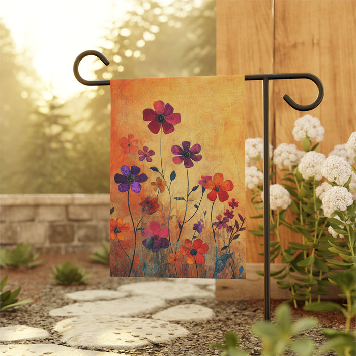 Floral Garden Flag Double Sided Outdoor Yard Decor Flowers House Banner