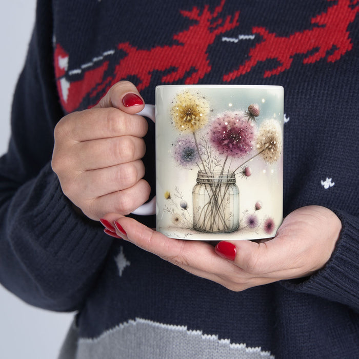 Floral Inspirational Mug – I Can Rise Above Negativity Coffee Cup Gift for Women