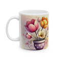 Floral Inspirational Mug – Live Simply Bloom Wildly Coffee Cup Gift for Women