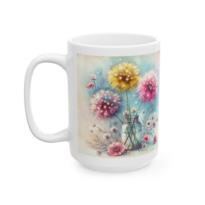 Floral Inspirational Mug – Love Grows where Kindness is Planted Coffee Cup Gift for Women