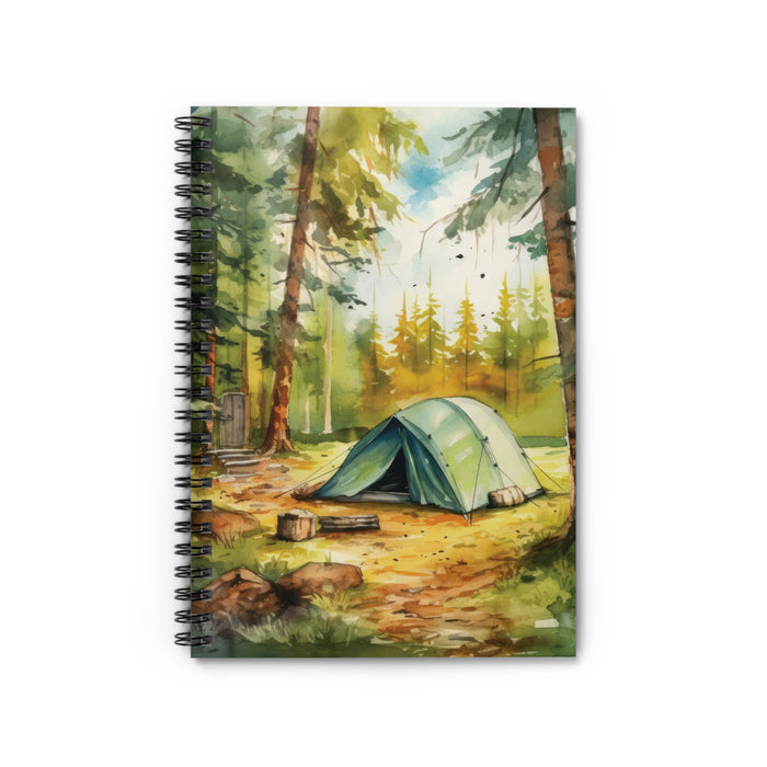 Forest Camping Spiral Notebook – 6" x 8" Ruled Adventure Journal