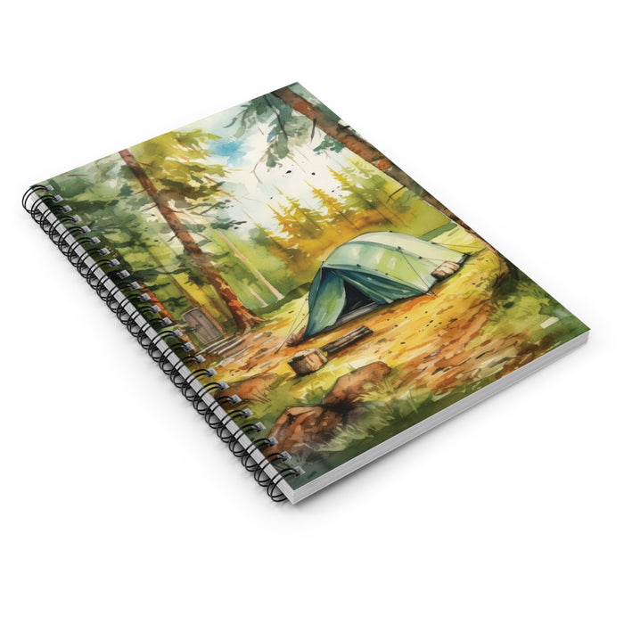 Forest Camping Spiral Notebook – 6" x 8" Ruled Adventure Journal