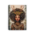 Forest Deer Goddess Spiral Notebook – Fantasy Nature Ruled Journal