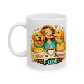 Fur Mama Fuel Mug  Dog Mom Gift  Cute Dog Lover Coffee Cup  Pet Mom Present