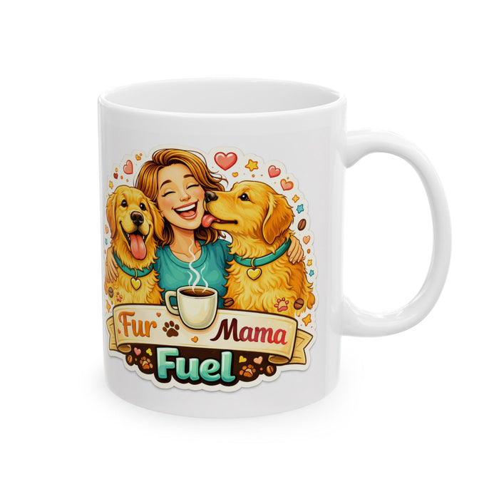 Fur Mama Fuel Mug  Dog Mom Gift  Cute Dog Lover Coffee Cup  Pet Mom Present