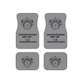 Gearheads Rev Up the Neighborhood Grey Car Mats (Set of 4) Universal Fit
