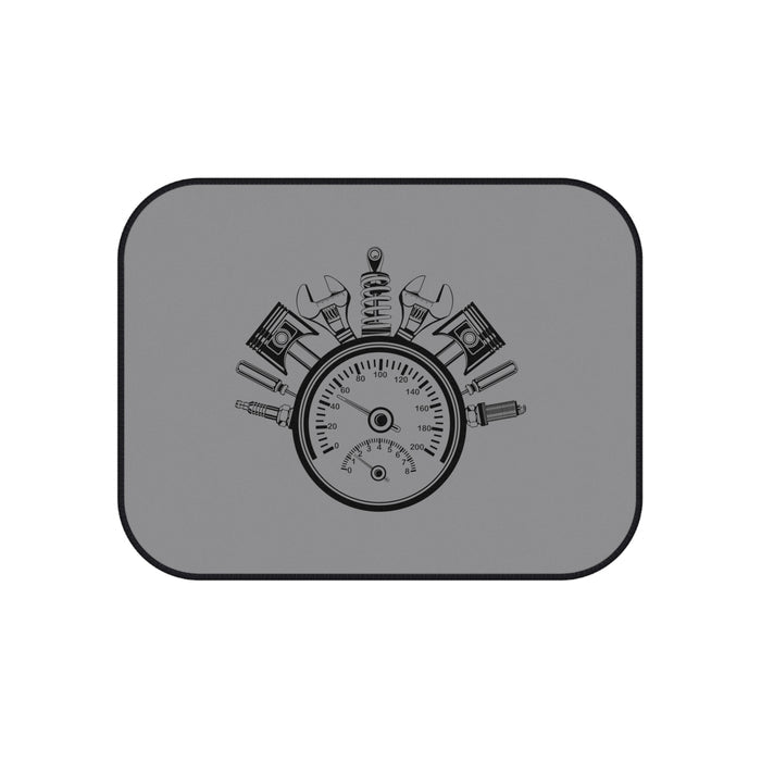 Gearheads Rev Up the Neighborhood Grey Car Mats (Set of 4) Universal Fit