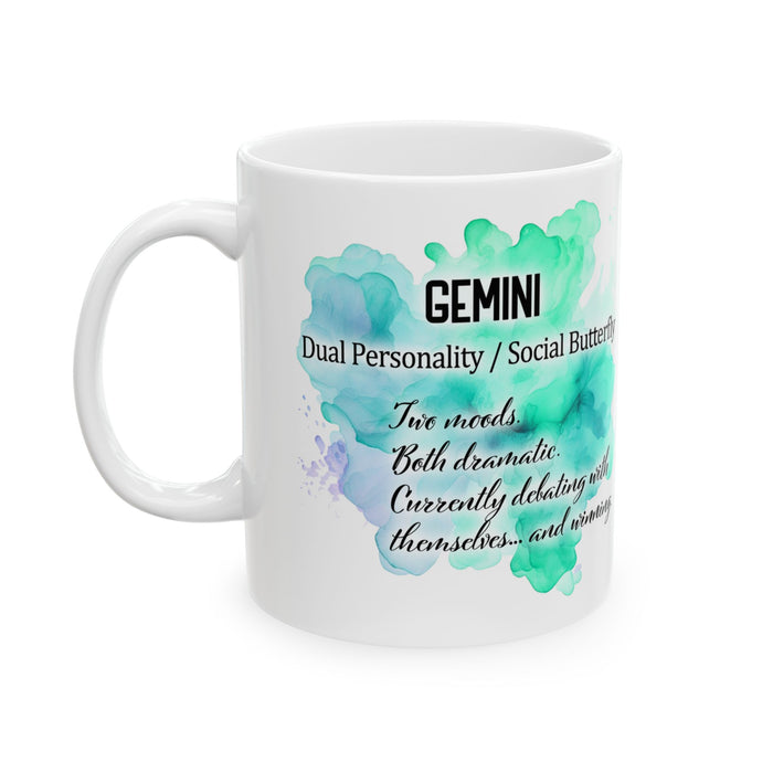 Gemini Zodiac Mug – Funny Astrology Coffee Cup, Gemini Gift, Horoscope Birthday
