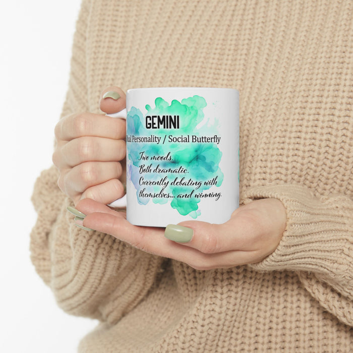 Gemini Zodiac Mug – Funny Astrology Coffee Cup, Gemini Gift, Horoscope Birthday