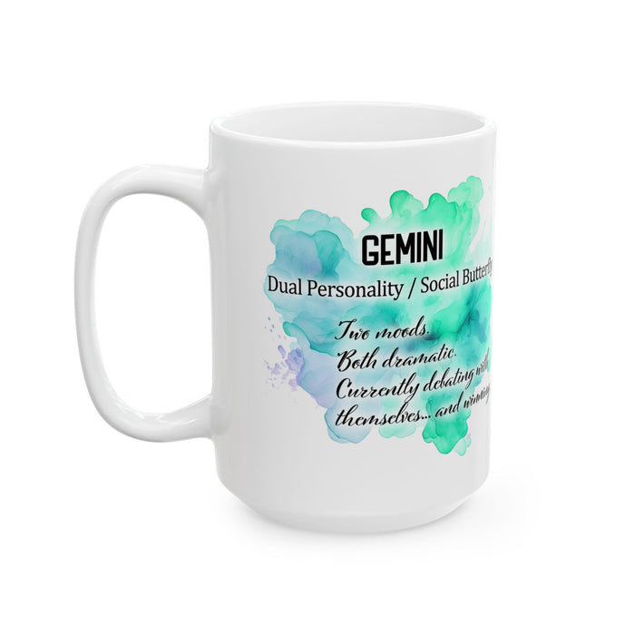 Gemini Zodiac Mug – Funny Astrology Coffee Cup, Gemini Gift, Horoscope Birthday