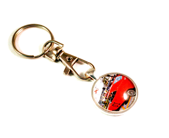 General  Lee 1969 Dodge Charger Muscle Car Hot Rod Keyrings for Men
