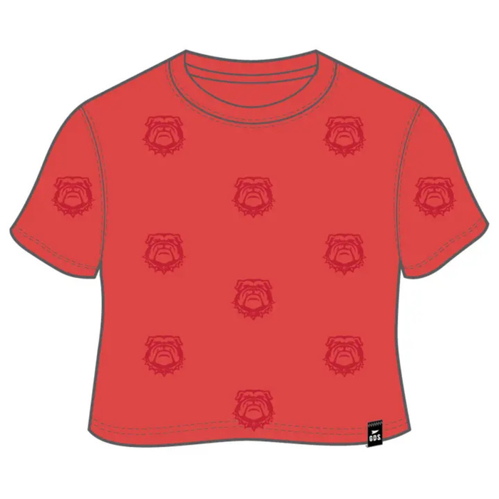 Georgia Ritter Repeat Heavyweight Crop Tee Red