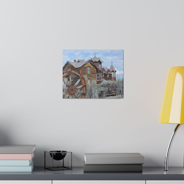 Ghost Town Montana Old West Art Mansion Canvas Print 4 Sizes