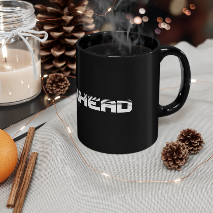 Gift for Gearheads 11oz Black Hot Rod Coffee Mug for Guys