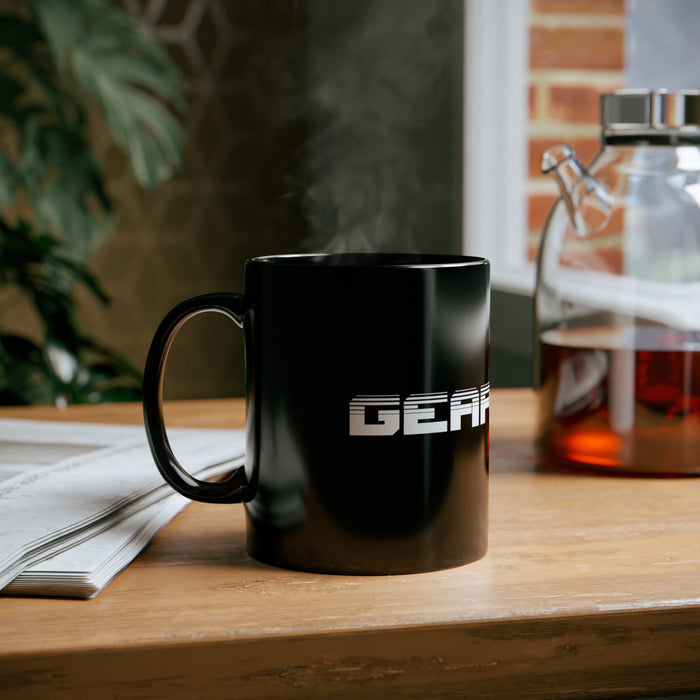 Gift for Gearheads 11oz Black Hot Rod Coffee Mug for Guys