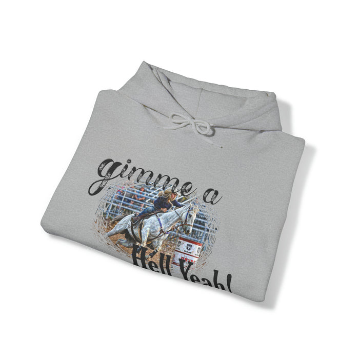 Gifts for Cowgirls Gimme a Hell Yeah Unisex Heavy Blend™ Hooded Sweatshirt